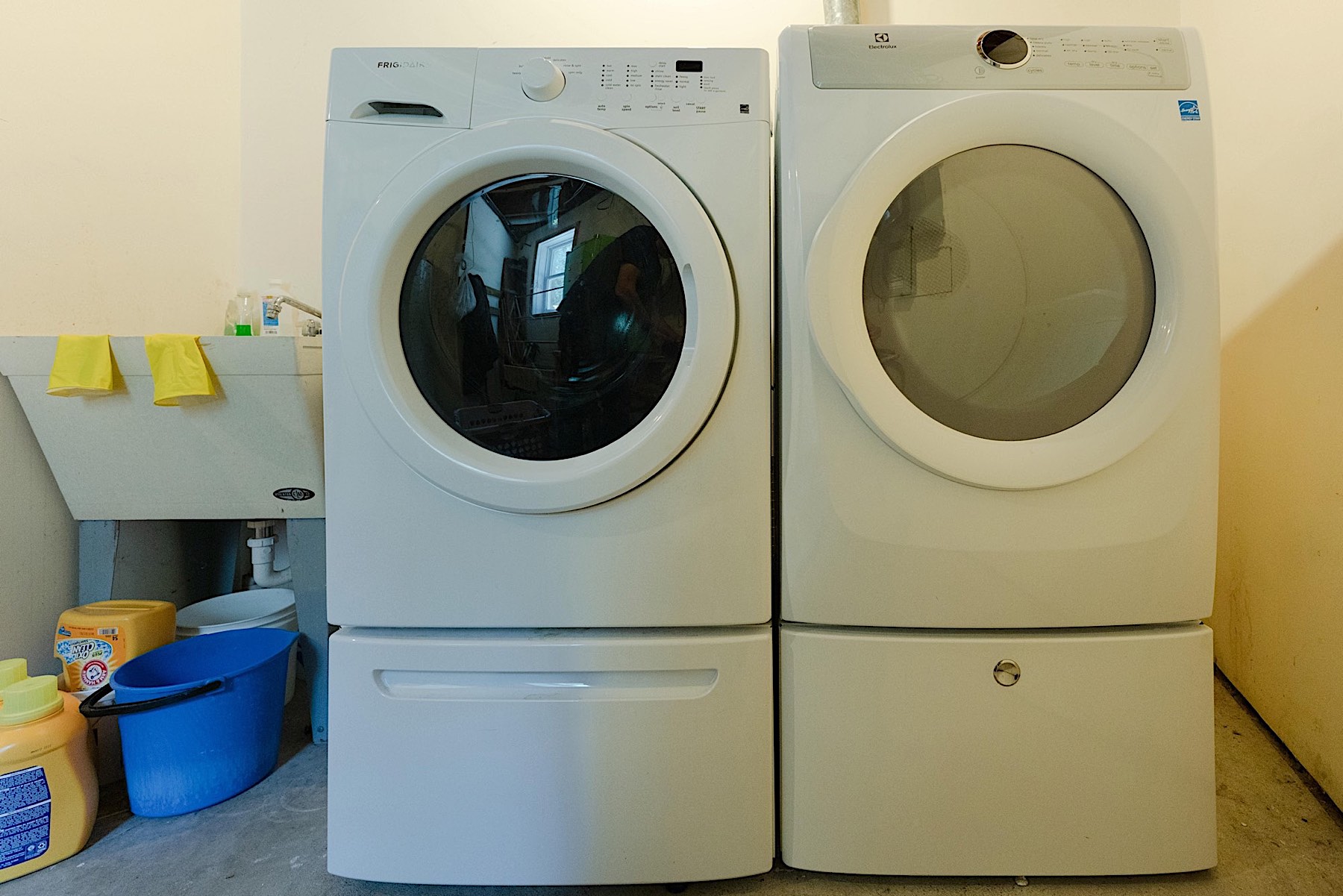 Washer and dryer in the utility room