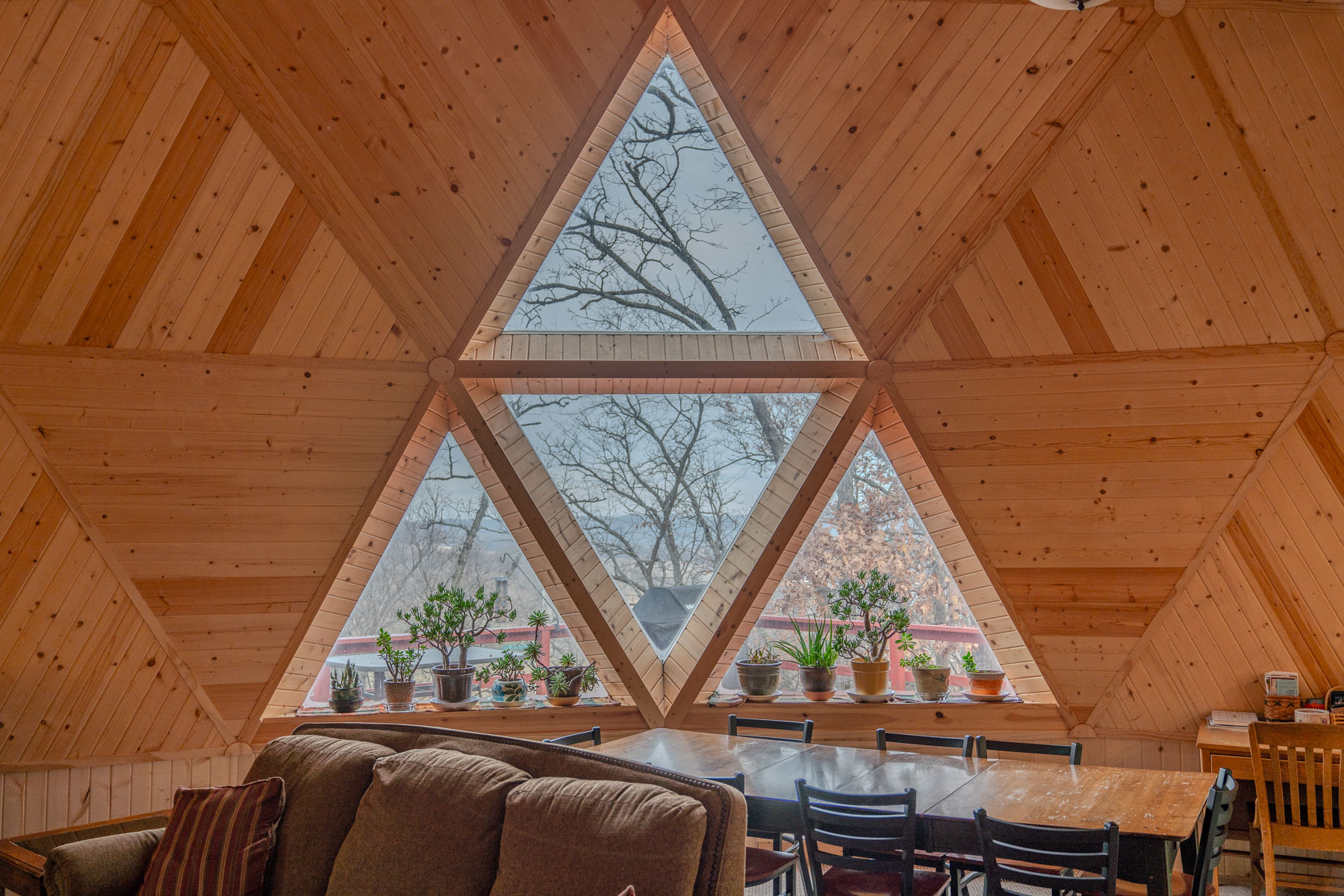 The dining room on the second floor